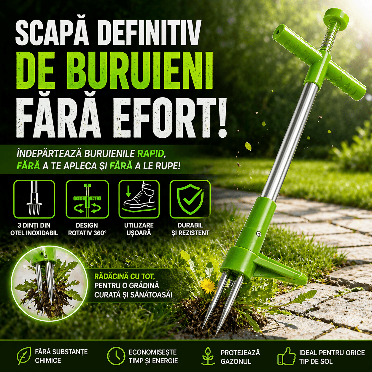 NOU - Cleste puternic pentru buruieni