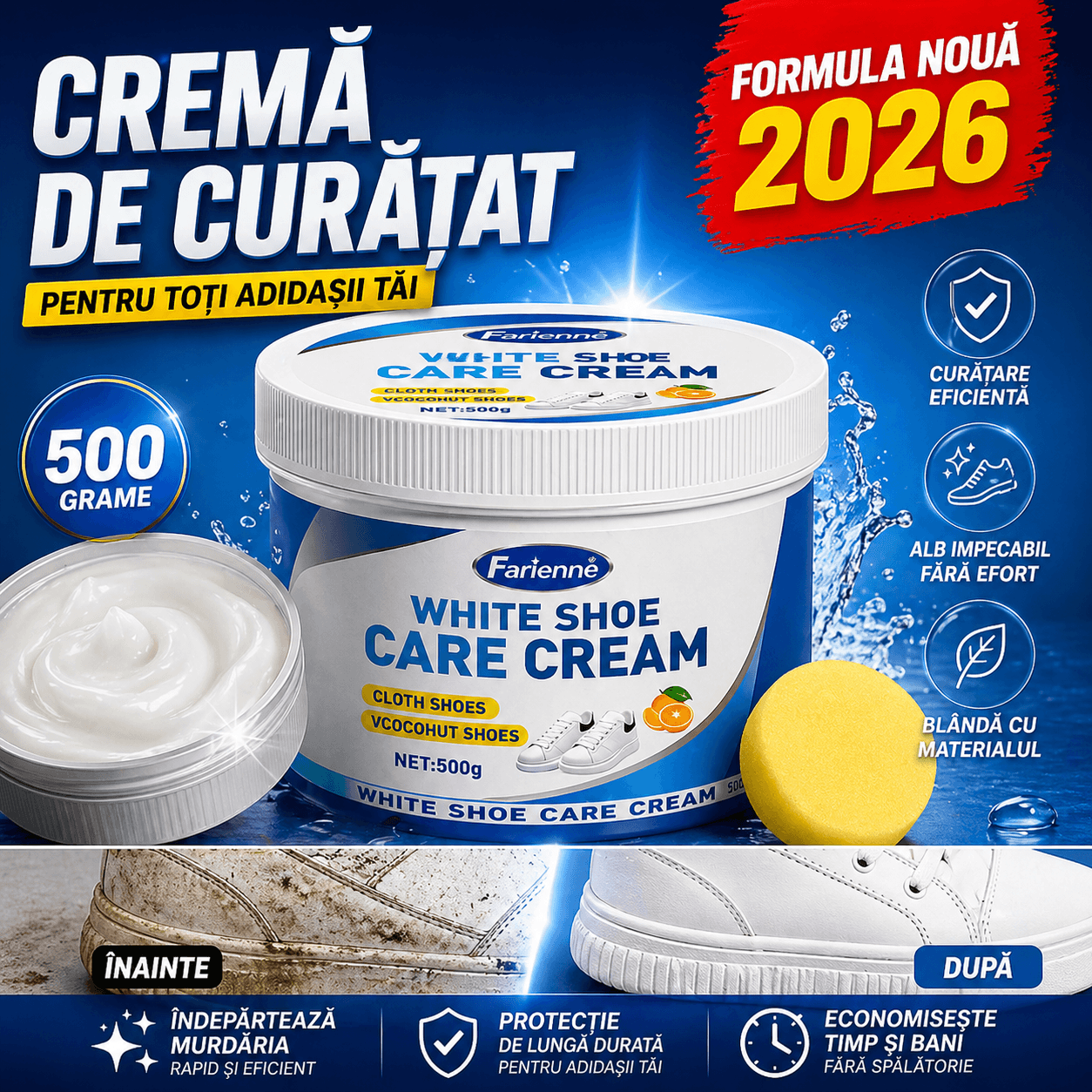Cremă Magică pentru curățat încălțăminte