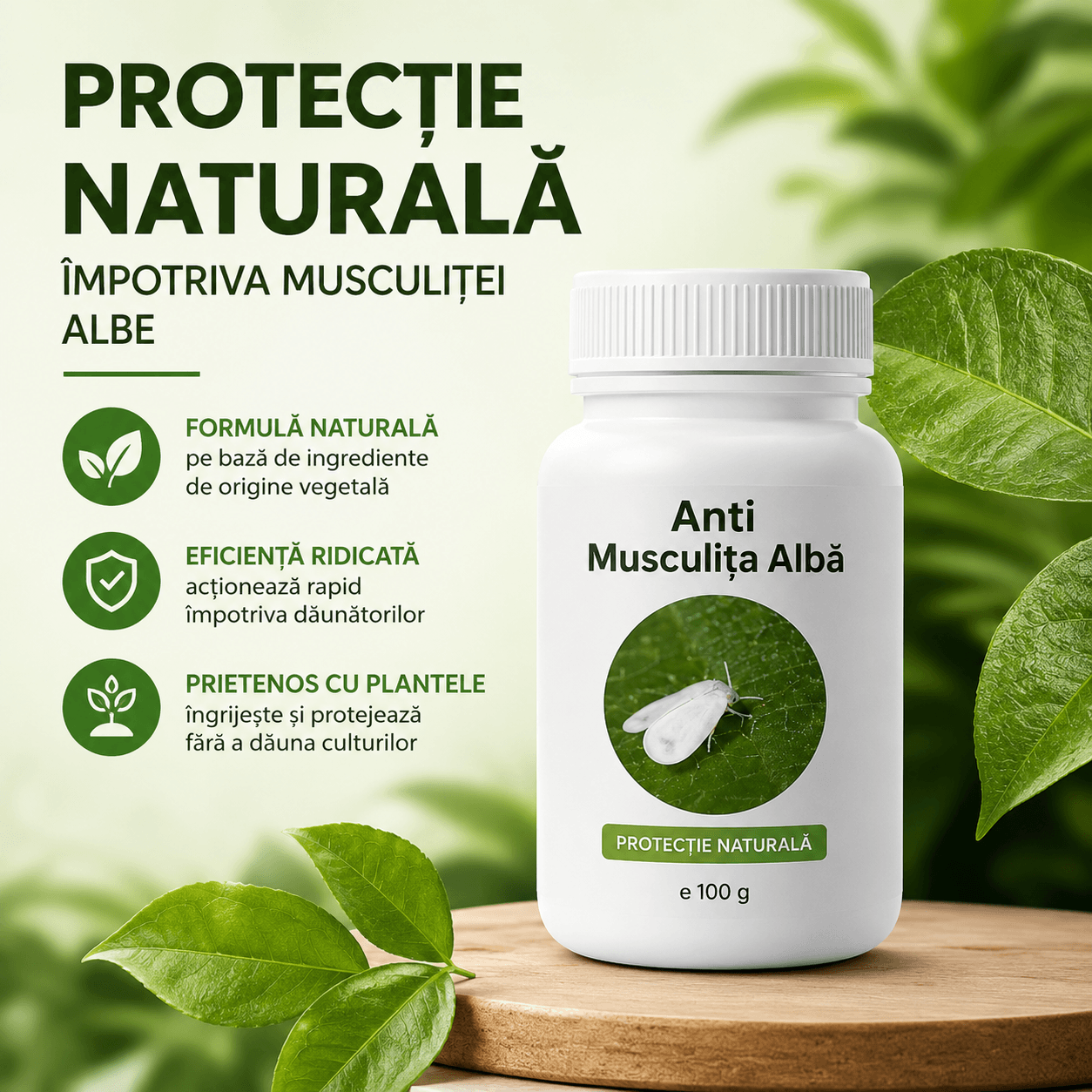Pulbere Activă Anti Musculița Albă