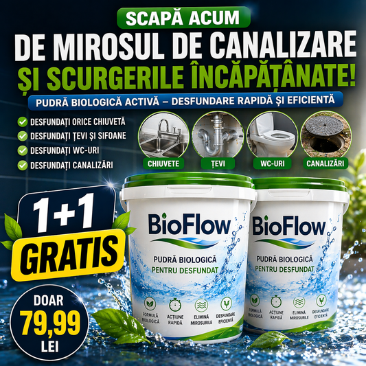 BioFlow™ – Elimină Blocajele și Mirosurile