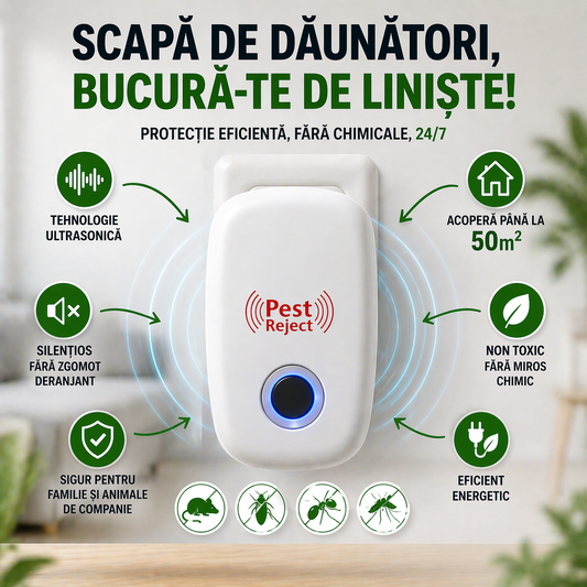 Pest Reject™ – Aparat Anti-Dăunători pentru Casă