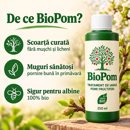BioPom — Tratament Bio de Iarnă pentru Pomi Fructiferi | 250 ml