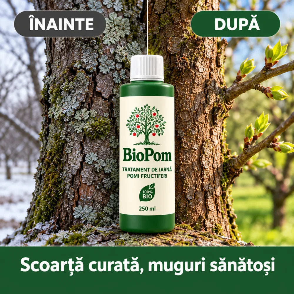 BioPom — Tratament Bio de Iarnă pentru Pomi Fructiferi | 250 ml