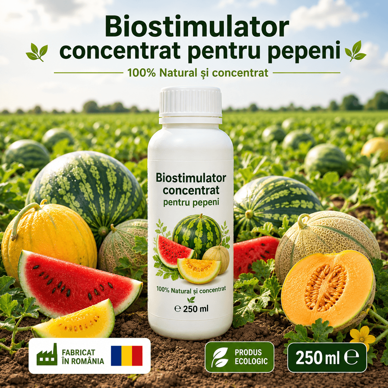 Biostimulator concentrat pentru Pepeni