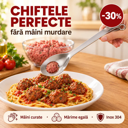 Lingură Inox pentru Chiftele Perfecte
