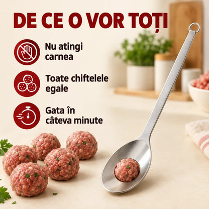 Lingură Inox pentru Chiftele Perfecte
