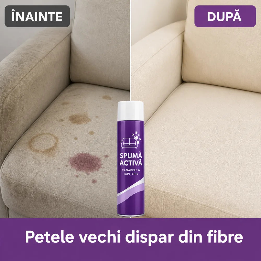 Spumă Activă pentru Curățat Canapele și Tapițerie — 1+1 GRATIS