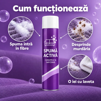 Spumă Activă pentru Curățat Canapele și Tapițerie — 1+1 GRATIS