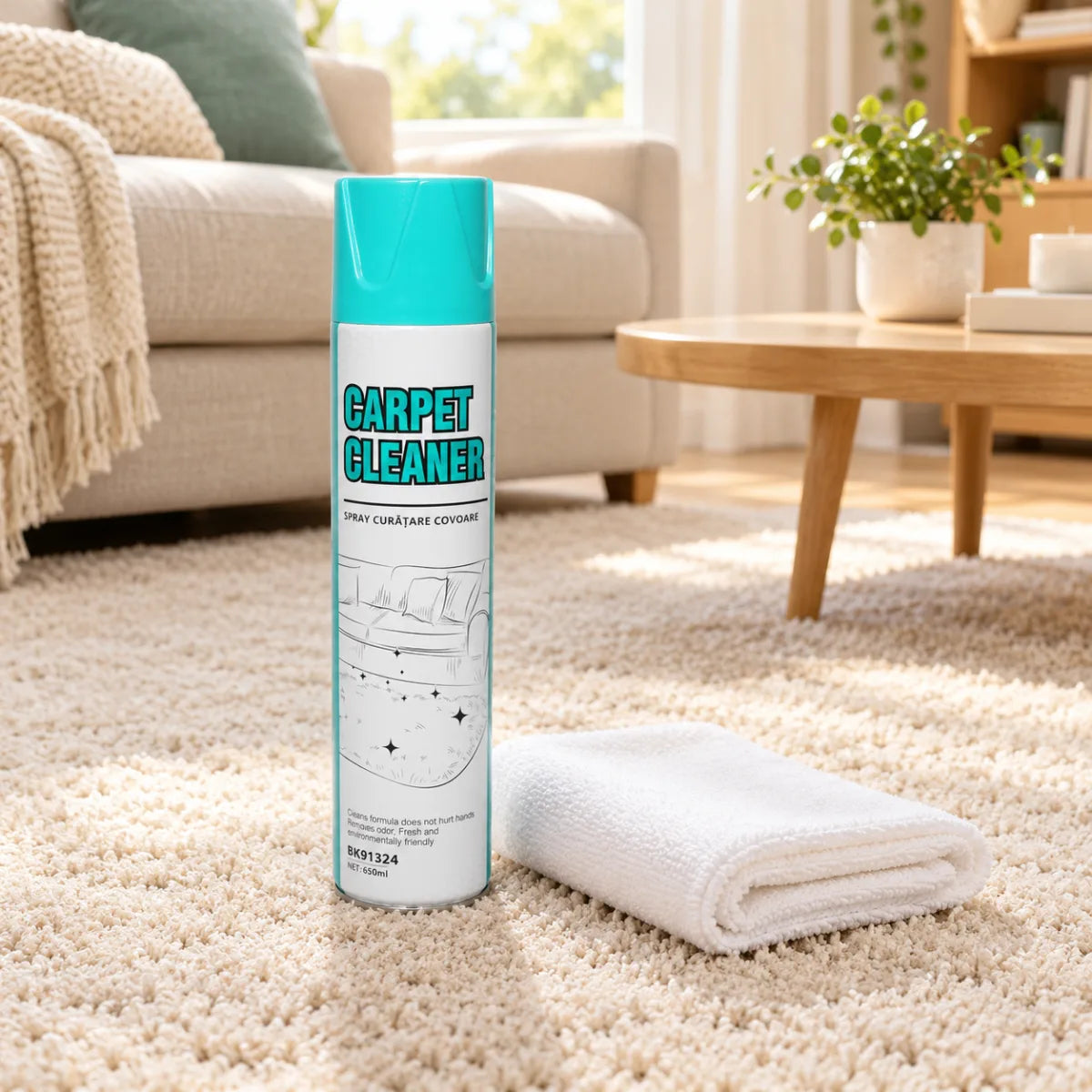Spray Spumă pentru Curățat Covoare 650 ml — 1+1 GRATIS