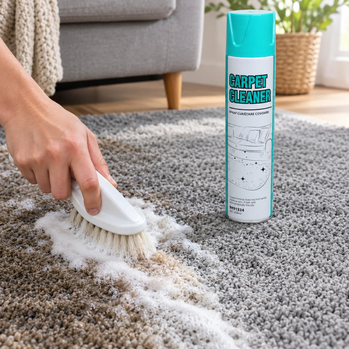 Spray Spumă pentru Curățat Covoare 650 ml — 1+1 GRATIS